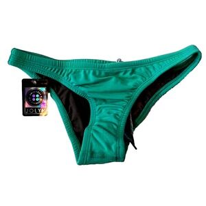 JOLYN Bikini Bottoms Brazil Cut Seafoam (Green)  Medium New With Tags